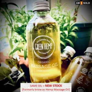 GREEN Hemp Massage Oil