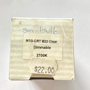 Clear Dimmable B22 RTG-CRT 2700K Small Bulb