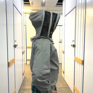 Half Suit With Zip Hood - Grey